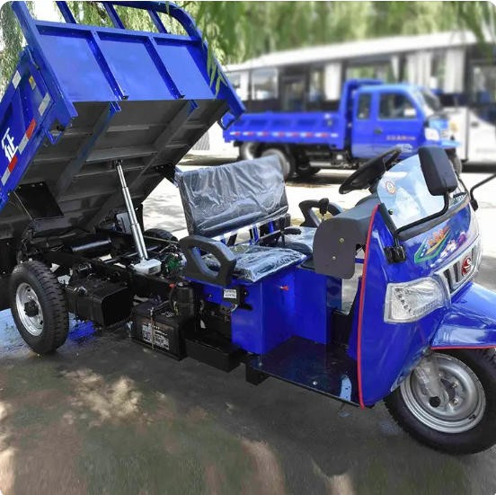 小型柴油三轮自卸车 五征小银虎农村载货三马车图2