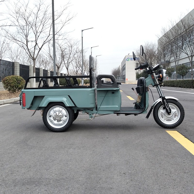 1.1小平板电动三轮车家用电瓶车货运三轮上街买菜出行厂家直发图4